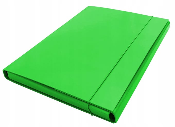 Barbara Map met Elastiek 2cm - Groen - A4
