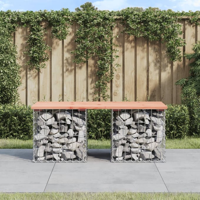 vidaXL - Tuinbank - schanskorfontwerp - 103x44x42 - cm - massief - douglashout