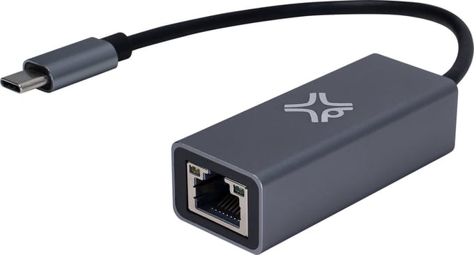 XtremeMac USB-C naar Ethernet adapter - 10/100/1000 Mbps - Grijs