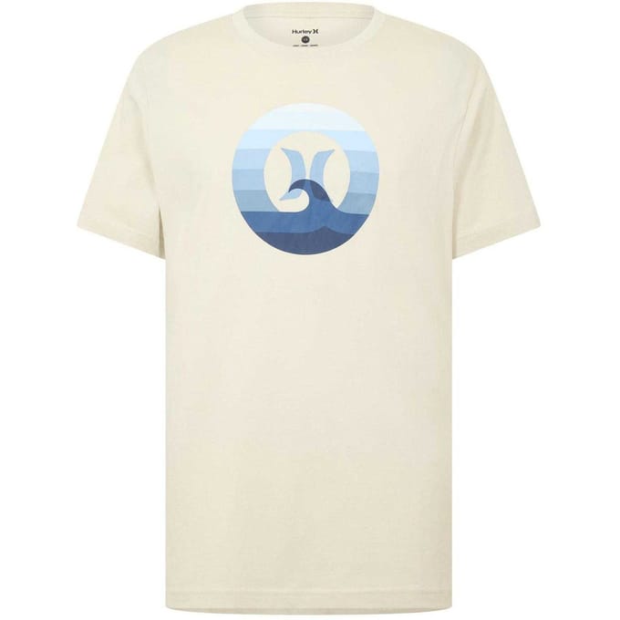 Hurley Heren T-shirt Wave (Crème)