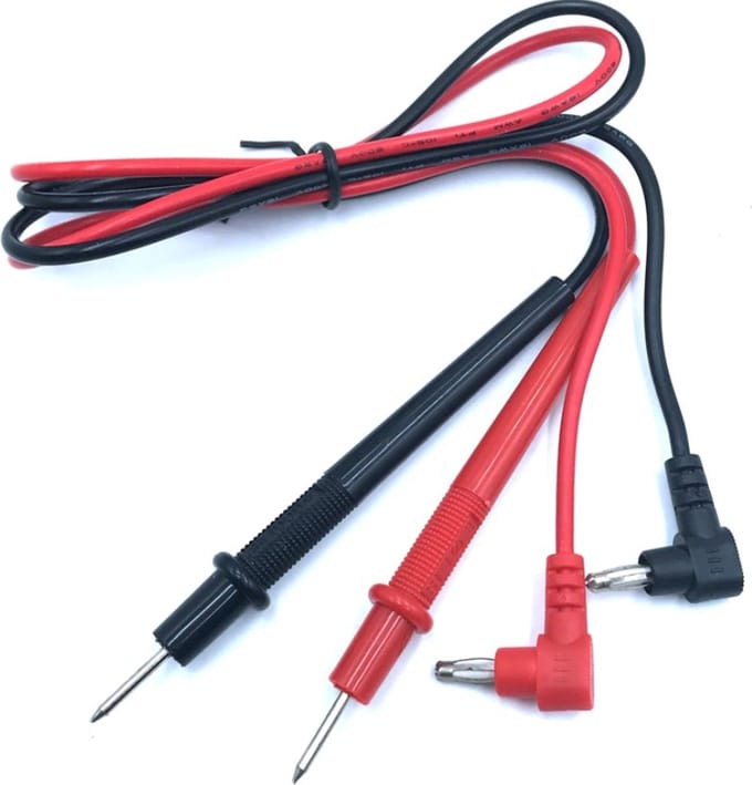 Mustool® Test kabels voor multimeters - haaks - 80cm