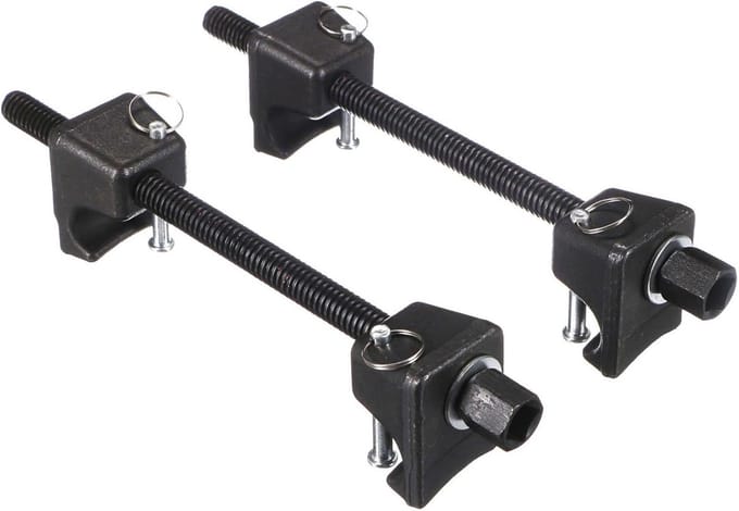 Veercompressorset Heavy-Duty 380 mm | 2-delig met borgpen | In koffer