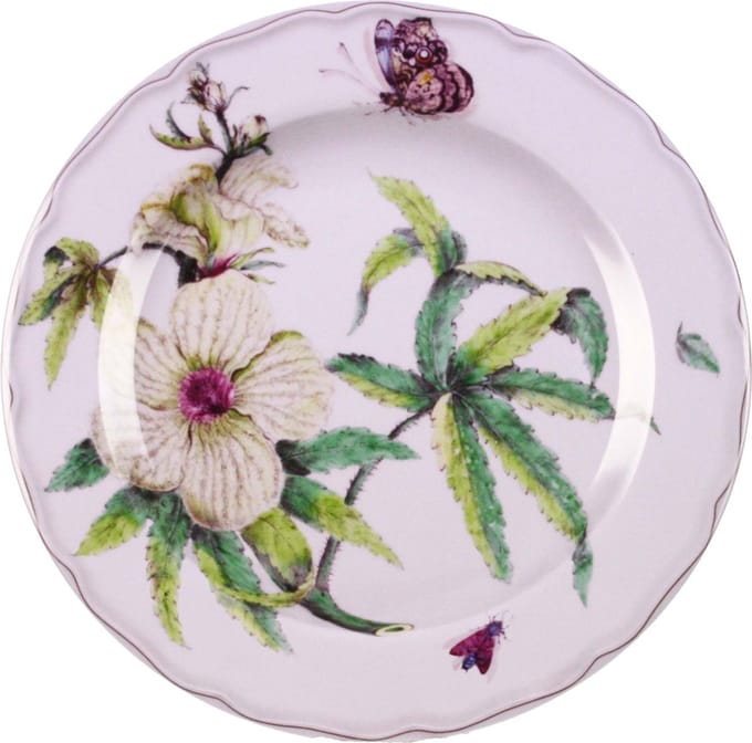 Bord metaal Botanisch dessert Ø26cm