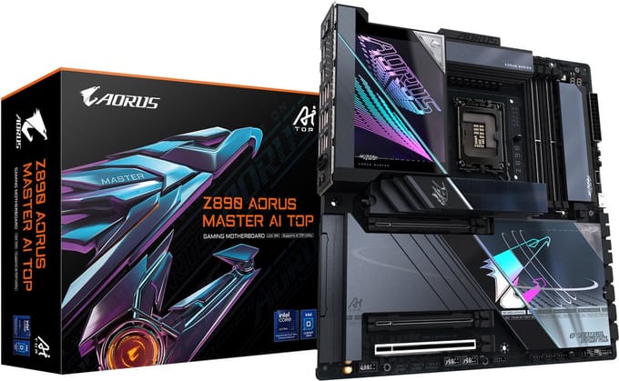 Gigabyte Z890 A MASTER AI TOP LGA1851 Moederbord Socket Intel LGA 1851 Vormfactor ATX Moederbord chipset Intel® Z890