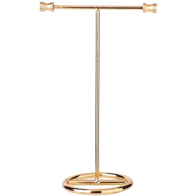 Multifunctionele Gouden Sieraden Ringen Oorbellen Opbergstandaard Display Organizer Rek (Groot) beige