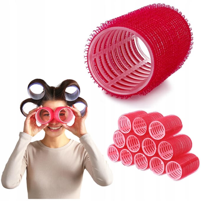 Poniks Haarrollers Zelfklevend voor Krullen - 36mm - 12 stuks