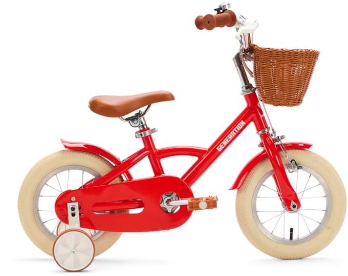 Generation Classic 12 inch Kinderfiets – Rood - Voor kinderen van 2 tot 4 jaar