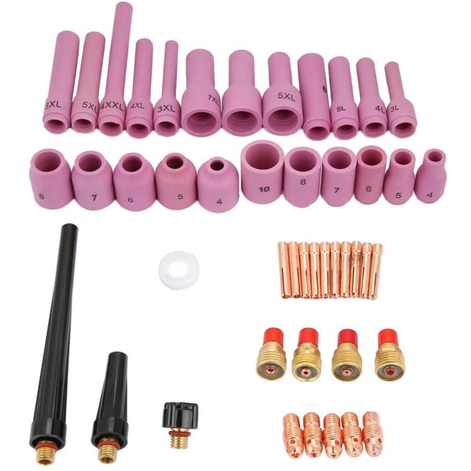 46-delige set WP 9 20 25 Serie TIG Lasbrander Verbruiksartikelen Accessoires