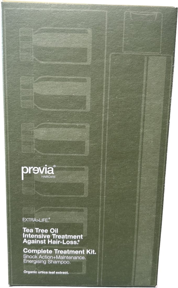 previa EXTRA>LIFE Tea Tree Oil Intensive Treatment Against Hair-loss - Complete Treatment Kit