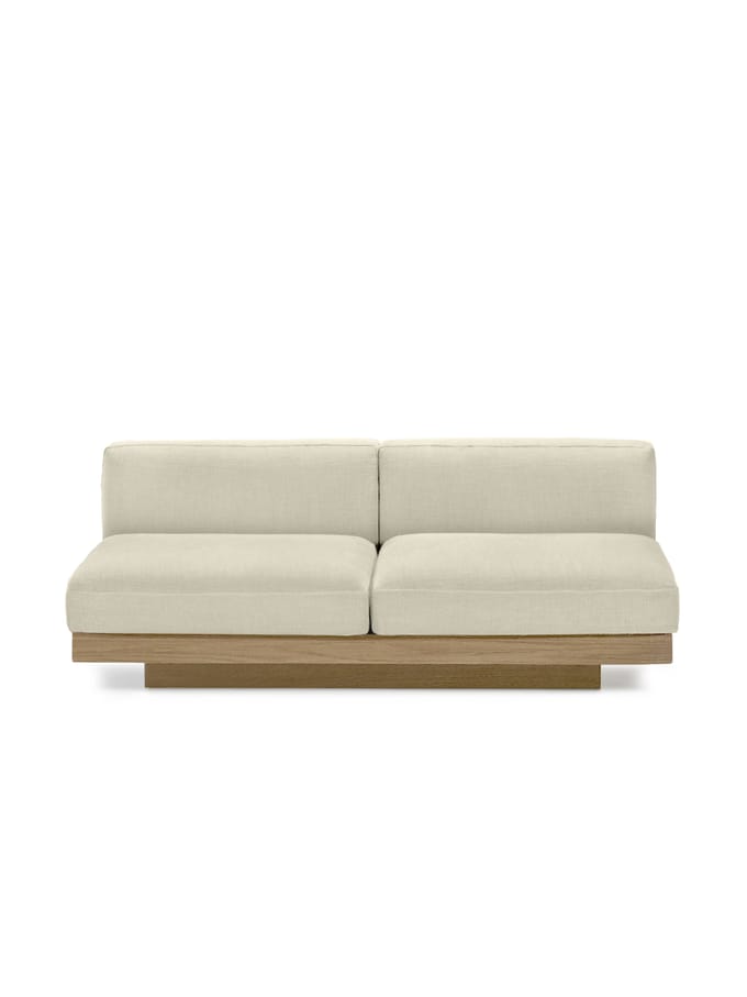 Serax Rudolph Teak Outdoor 2-zitsbank - krijt