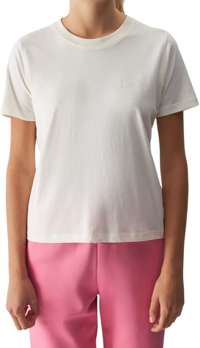 4F T-shirt Dames Crème - Maat L