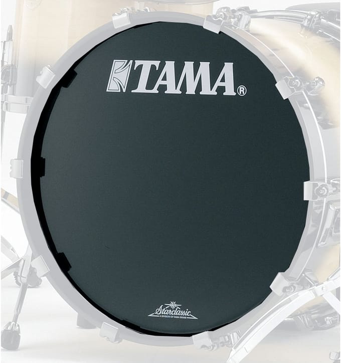 Tama basDrum Frontvel BK22BMTT, 22", zwart, Starclassic Logo - Bass drumvel
