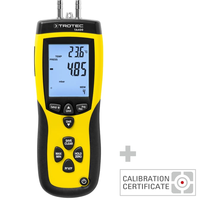 Anemometer TA400 Pitotbuis incl. kalibratiecertificaat