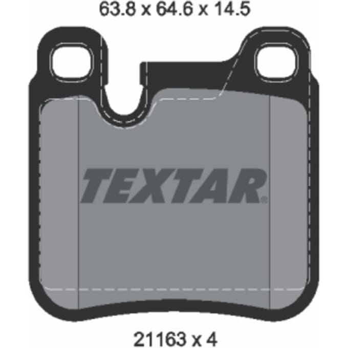 Remblokset TEXTAR 2116301, achter