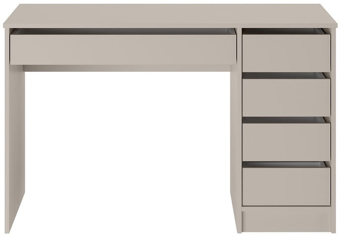 Vente-unique Bureau met 5 lades - Beige - JENEMI