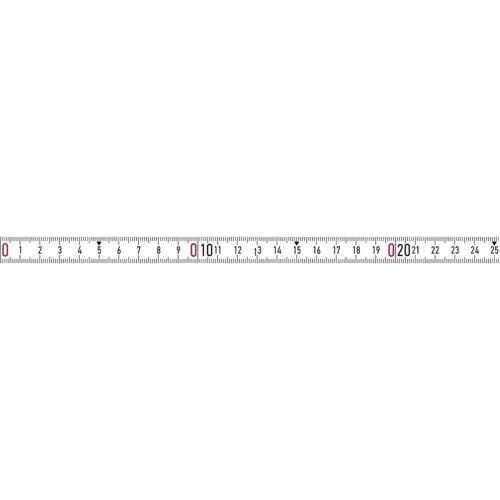BMI 357004001LNR-SK Meetlint 1 m Staal