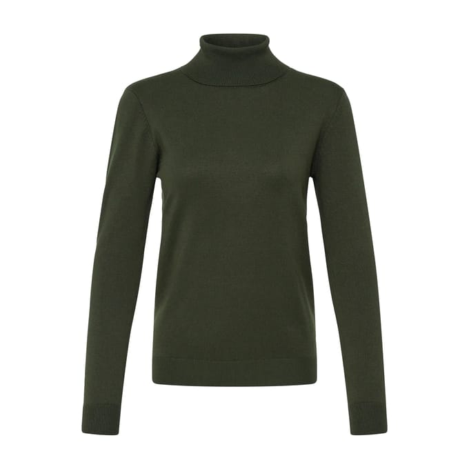 Slim Fit gebreide pullover van viscosemix model 'IHLULS'