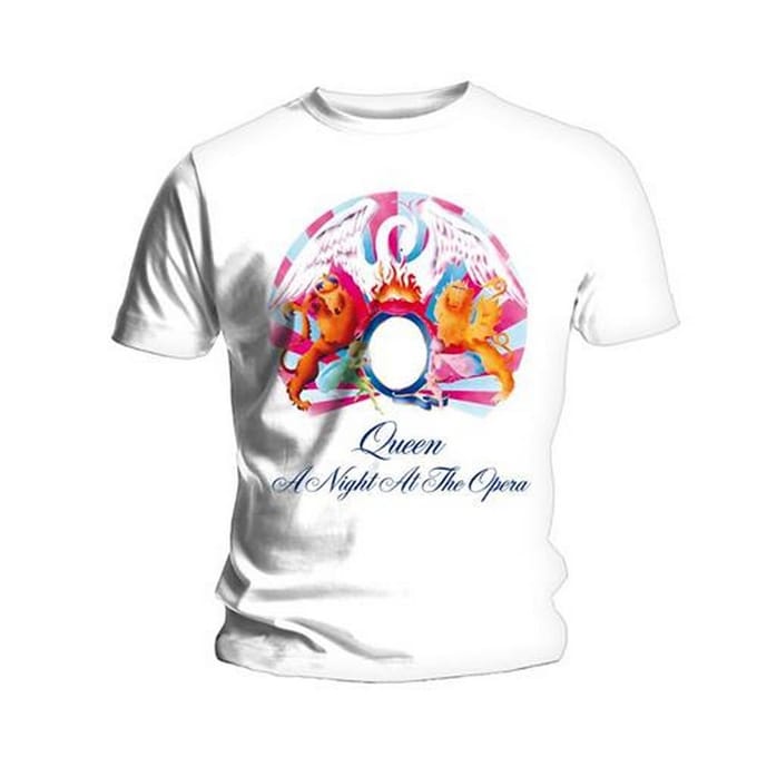 Queen Unisex Volwassen A Night At The Opera T-shirt L wit