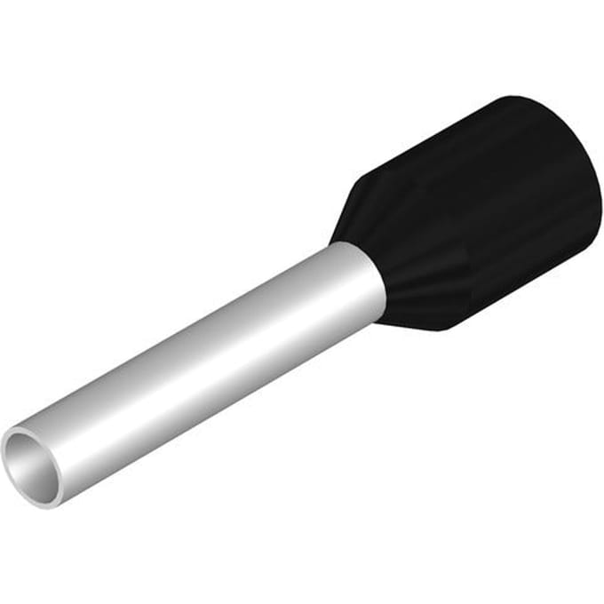 Weidmüller 9019130000 Adereindhulzen 1.5 mm² Deels geïsoleerd Zwart 500 stuk(s)