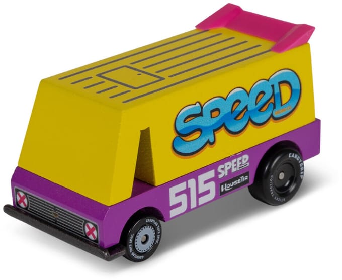 Candycar Toons - Speed vandal - houten voertuig - 3+