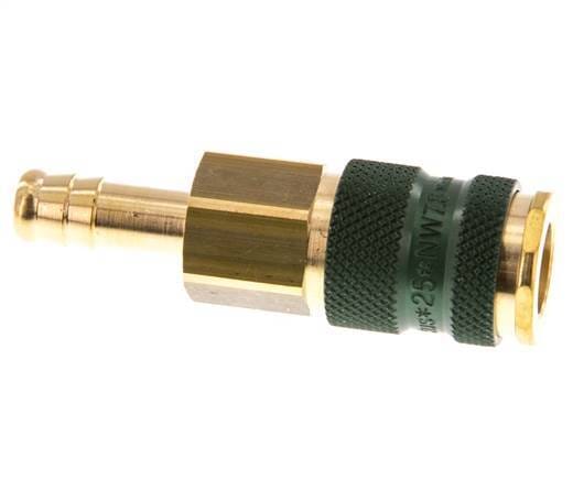 Messing DN 7.2 (Euro) Groen-Coded Luchtkoppeling Snelkoppeling 9 mm Slangpilaar