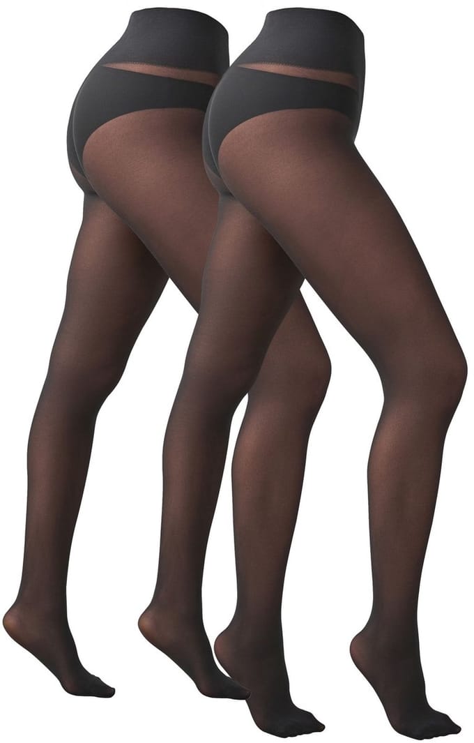 Next - Dames - Ultimate Comfort Opaque Set met twee opaque 30D panty's - Zwart