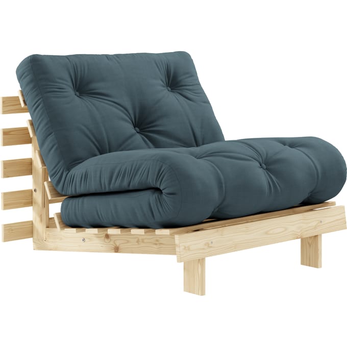 Karup Slaapbank Roots 90 - 757 Petrol Blue - 100 raw