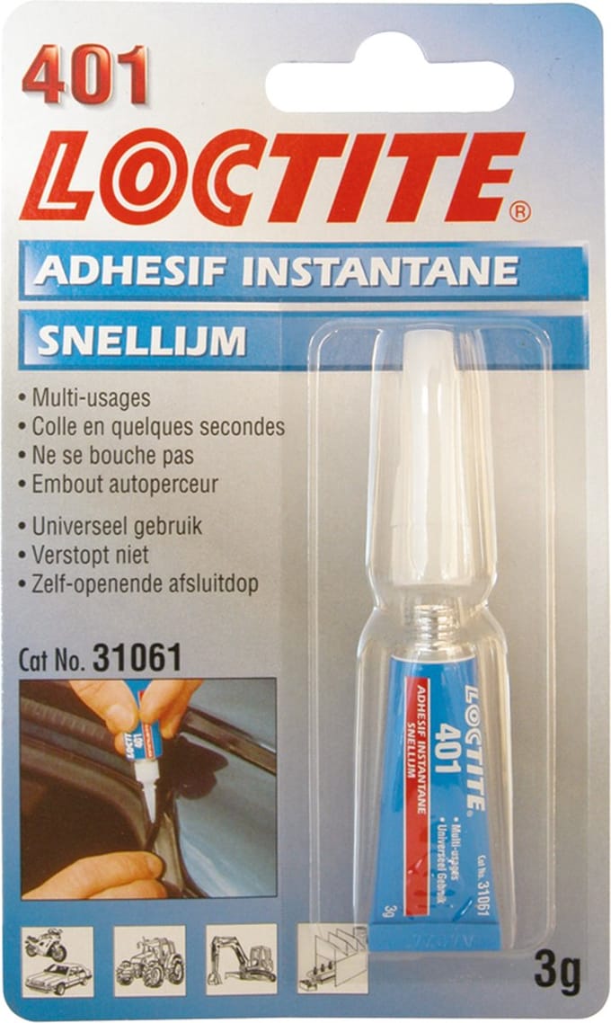 Loctite Secondelijm 401 Blauw 3 Gram