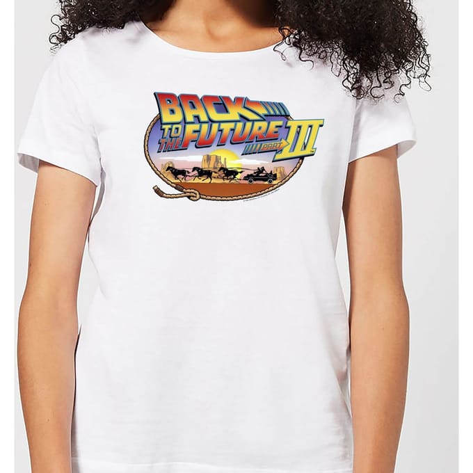 Back to the Future Lasso Dames T-shirt - Wit - S
