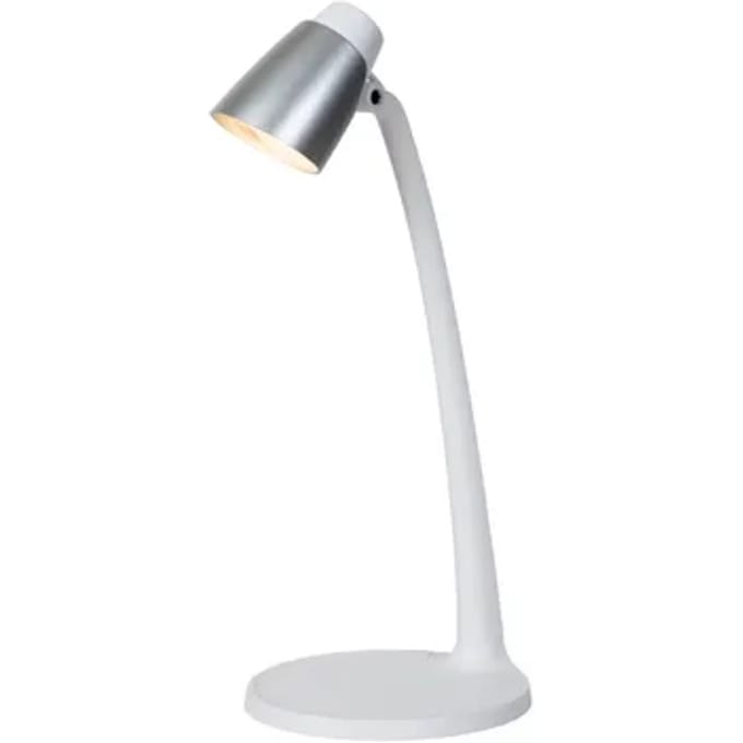 Lucide Bureaulamp Ludo Wit Zilver 4,5w