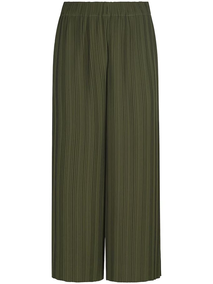 Geplooide culottes Van BASLER groen