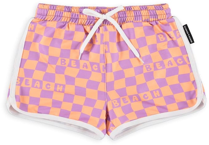 Beach & Bandits - Broekje - Trunk - Checkered Beach - Oranje/Lila - Unisex - Maat XL