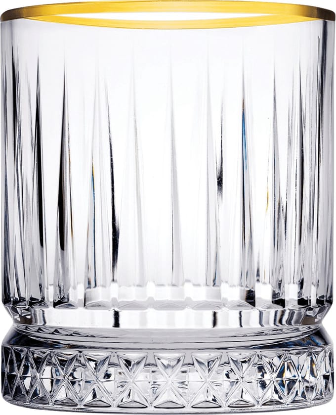 Pasabahce – tumbler – Elysia – gouden rand – goud – set van 4 – 355 ml
