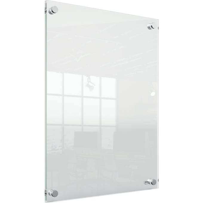 Nobo Premium Plus Wandgemonteerde A3 Poster Frame voor Documenten, Posters - met Hoekmontage - Transparant Acryl