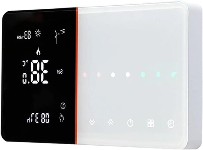 Digitale thermostaat - Slimme regelaar - Verwarming regelen - Wifi bediening - 95-240V AC - Wit
