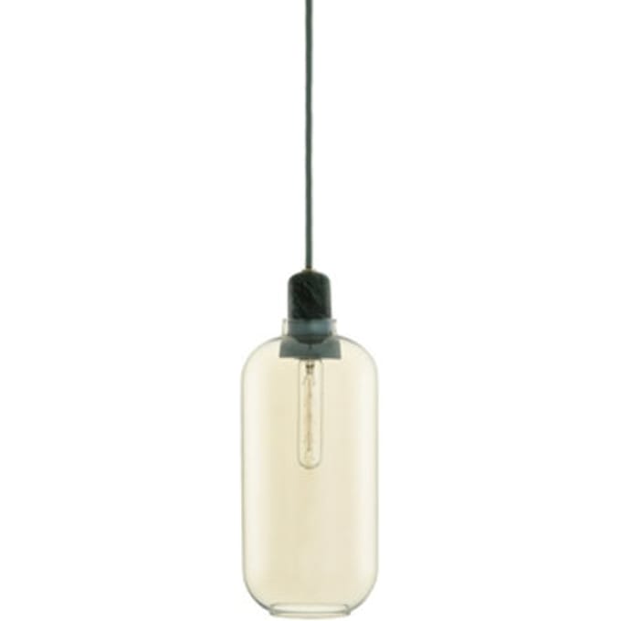 Normann Copenhagen Amp - Hanglamp - 11,2 x 11,2 x 26 cm  - Goud Groen