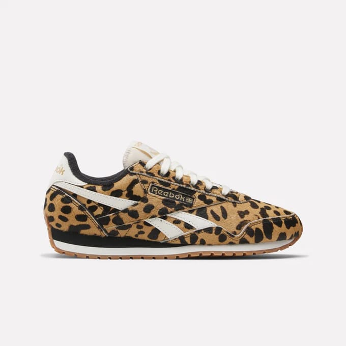 Reebok CLASSIC AZ CHEETAH BLACK CHALK Dames Sneakers - Zwart cheetah