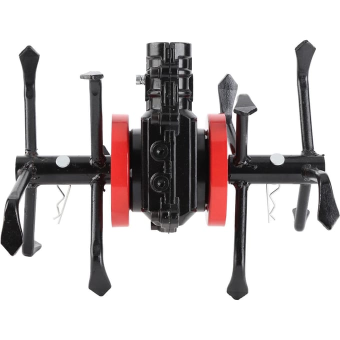 Cultivator Gereedschap Wiel Aluminium IJzerlegering 6 Klauwen Multifunctioneel Tuin Diep Frezen Wiel voor Gras black