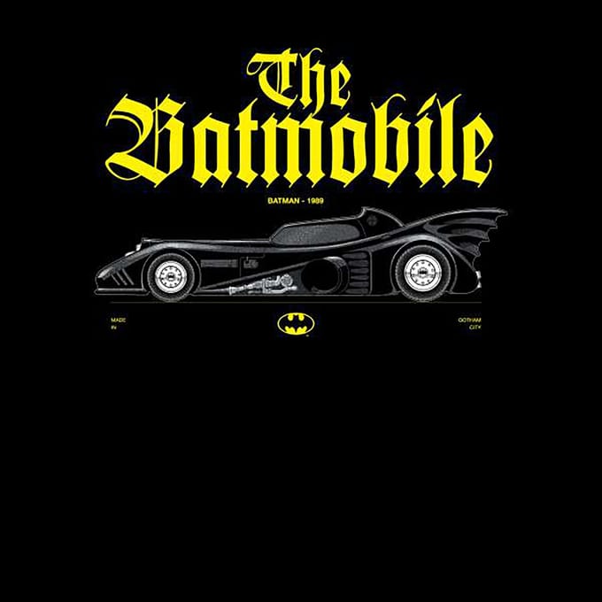 BATMAN Batmobile Profile Hoodie - Black - S