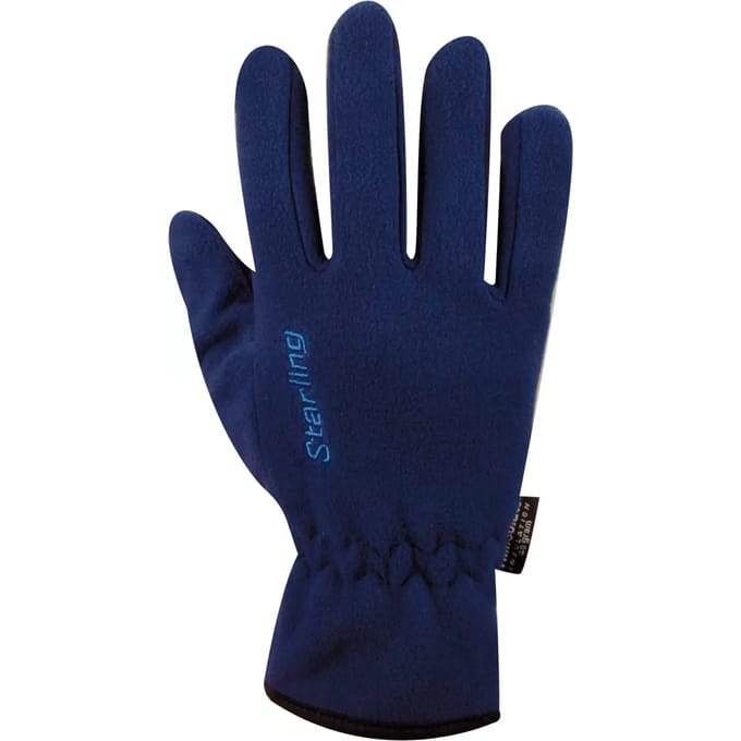 Starling Handschoenen - Fleece - Snowflake - Blauw - Maat M