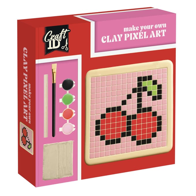 Cherry klei tegel pixel set
