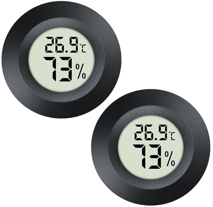 Digitale Mini-Hygrometers en Thermometers (2-pack) - Temperatuur- en Vochtigheidsmeters voor Binnengebruik