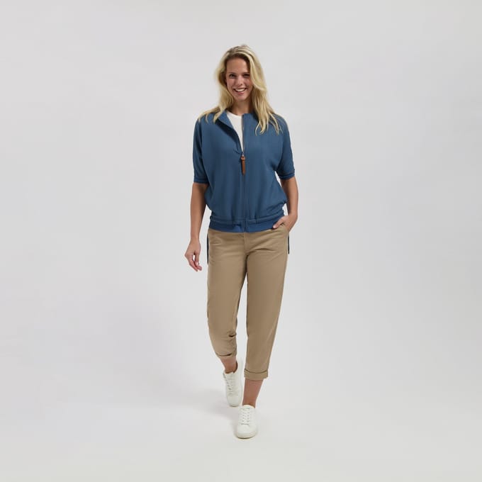 MGO Yule Dames - Vest - Korte mouwen - Blauw