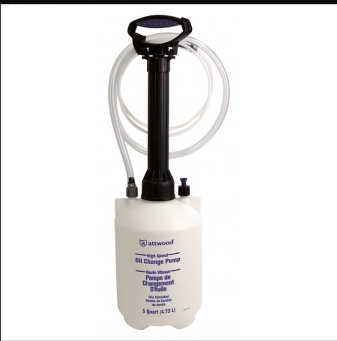 Attwood Oliewisselpomp - 4 liter reservoir - snel en eenvoudig