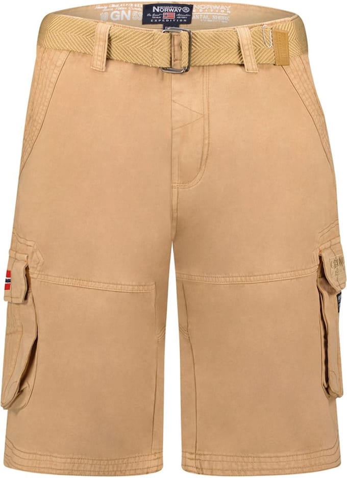 Heren Korte Broek Zakken Geographical Norway Pionec Beige - XL