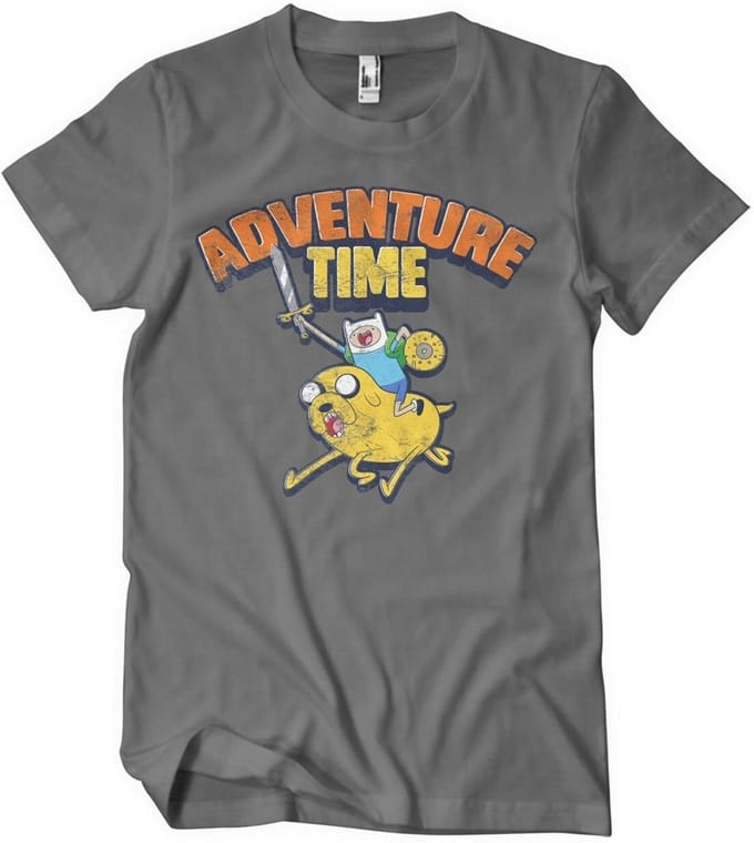 Adventure Time Gewassen T-shirt donkergrijs