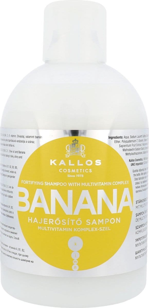 Kallos - Banana Fortifying Shampoo with Multivitamin Complex - 1000ml