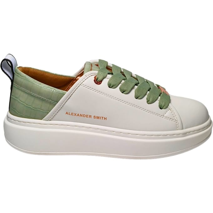Damesschoenen Alexander Smith Eco-wembley vrouw-witte lichtgroen