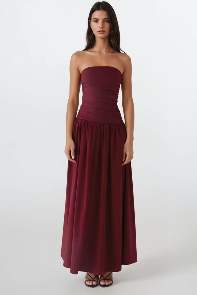 Strapless Maxi Dress Detail