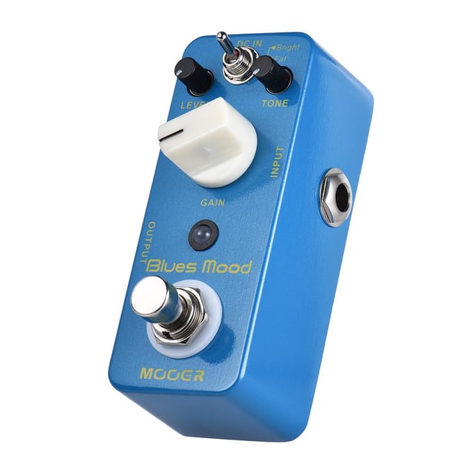 MOOER Blue Mood Blues Style Overdrive Gitaareffectpedaal 2 modi (helder/vet) True Bypass Full gray